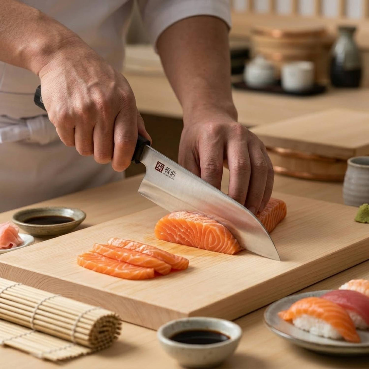 Cuchillo Santoku Japonés 7 Pulgadas Wayu