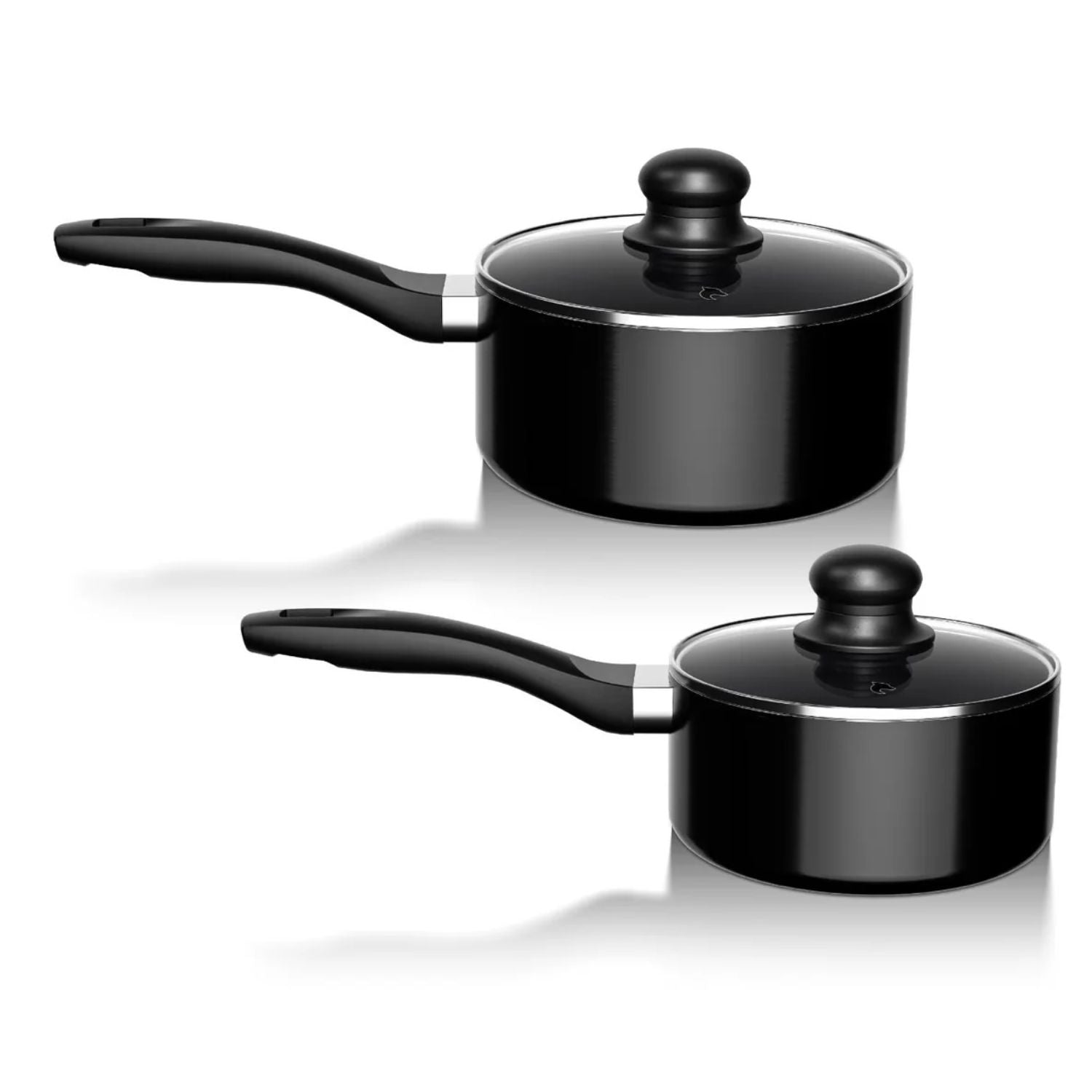 Batería de Cocina 15Pzas Aluminio Antiadherente Negro Wolf