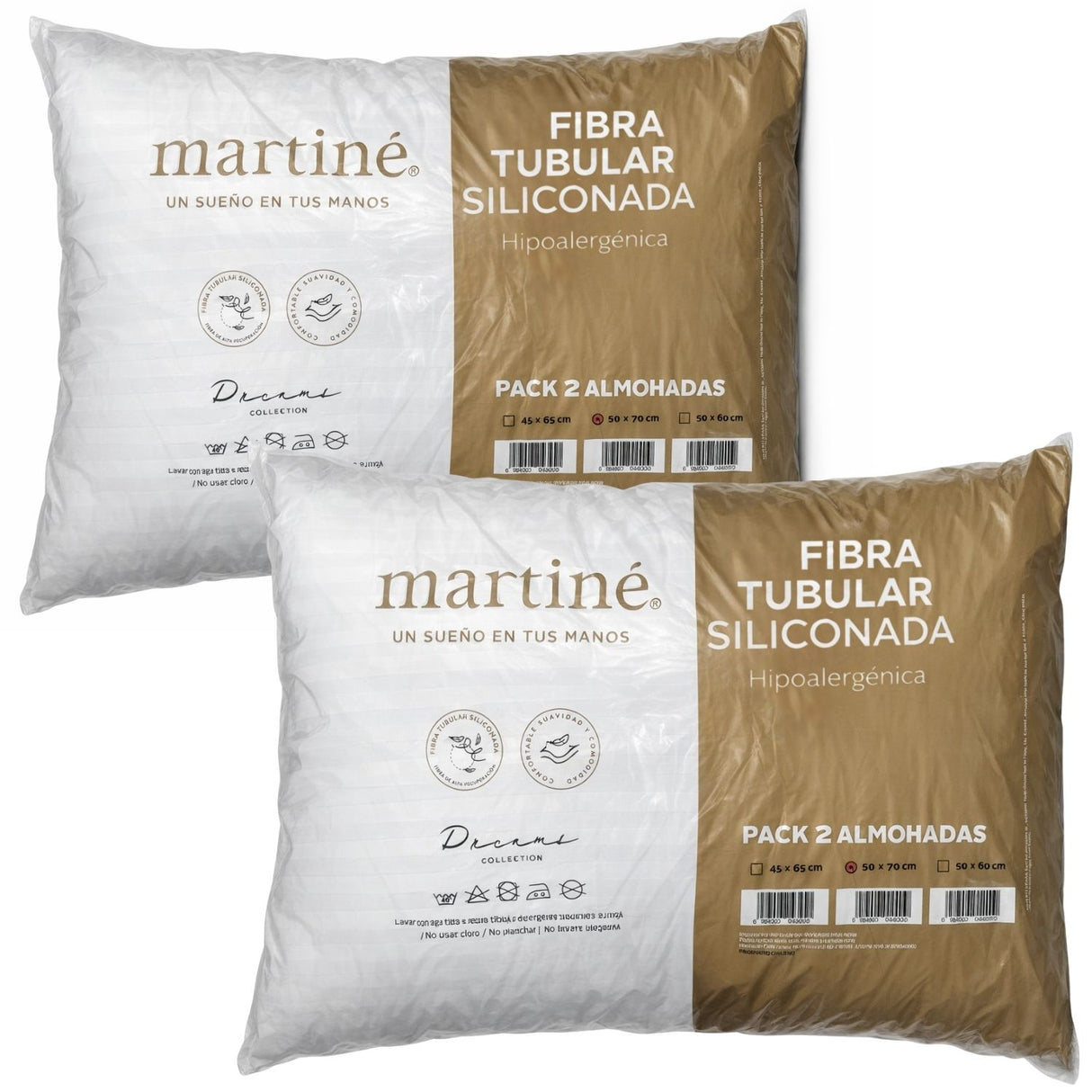 Set 4 Almohadas Estandar Martiné 50x70cm Poliester