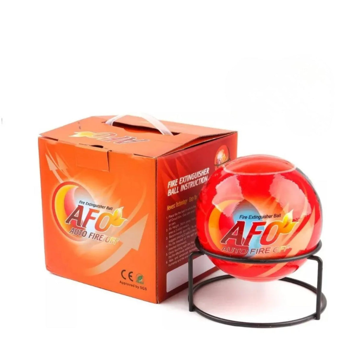 Bola Extintora AFO Auto Fire Off con Soporte Metálico