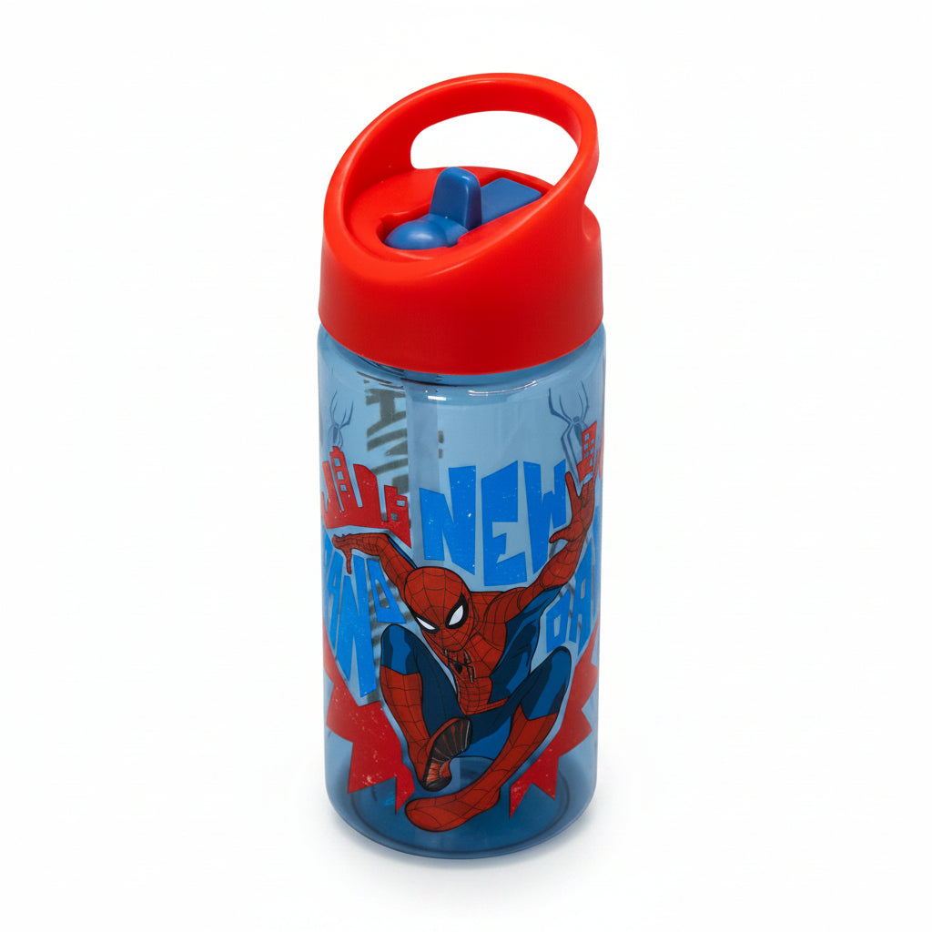 Botella Spiderman PP Infantil 500ml Libre de BPA