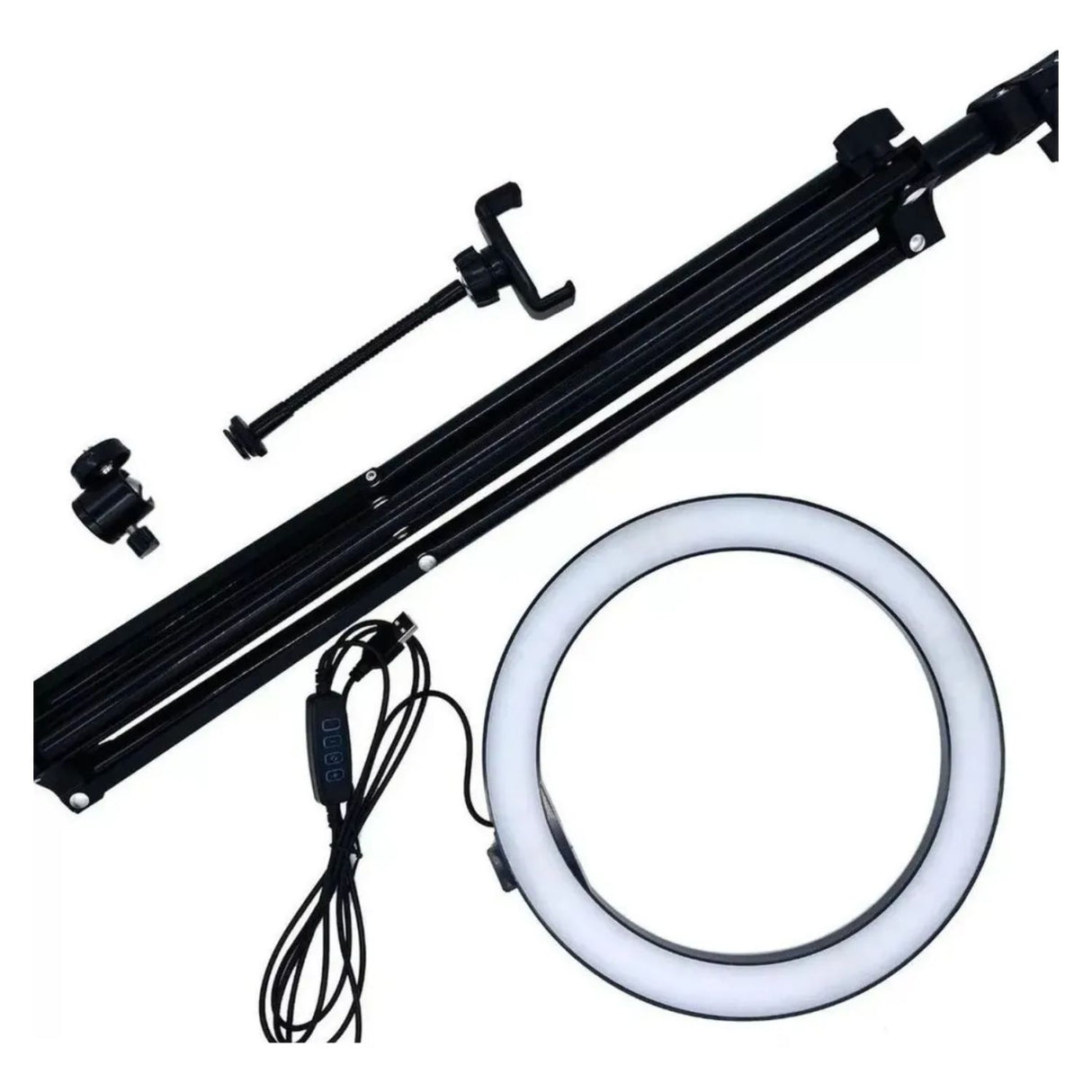 Aro De Luz 26cm Fotografia Iluminacion con Tripode 180cm | Disparo.cl