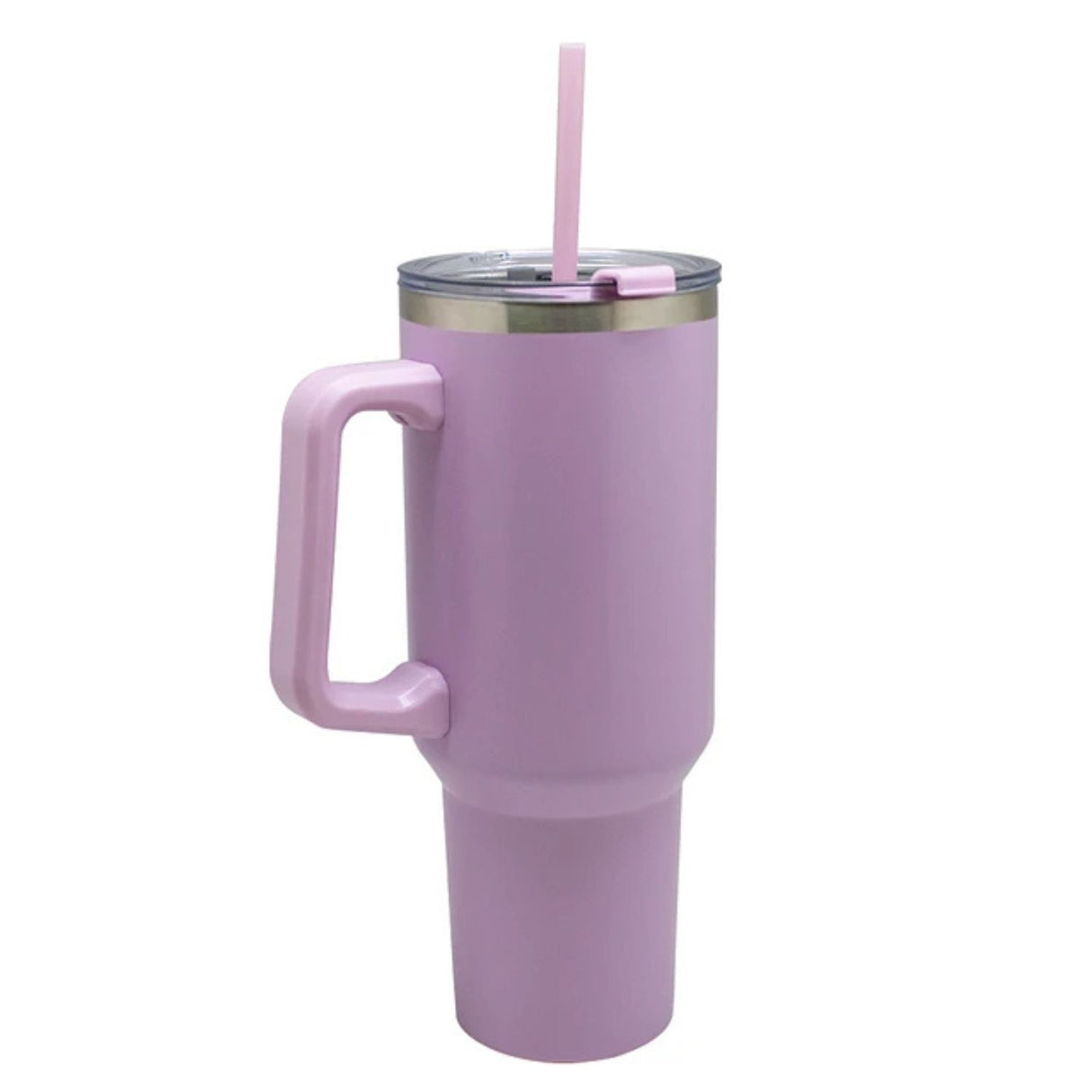 Vaso Mug Térmico Keep 1.1L Metálico Lila Con Bombilla