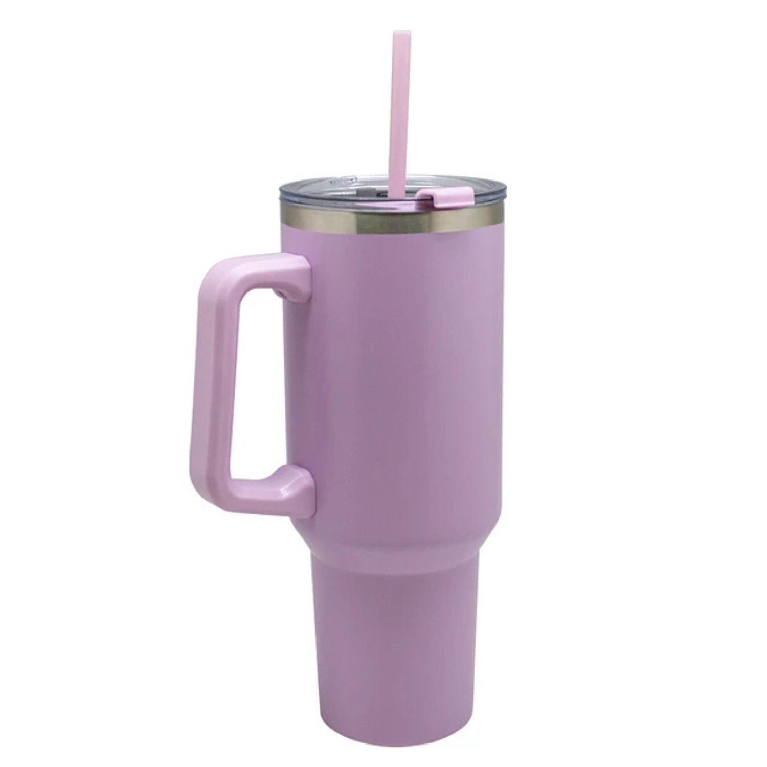 Vaso Mug Térmico Keep 1.1L Metálico Lila Con Bombilla