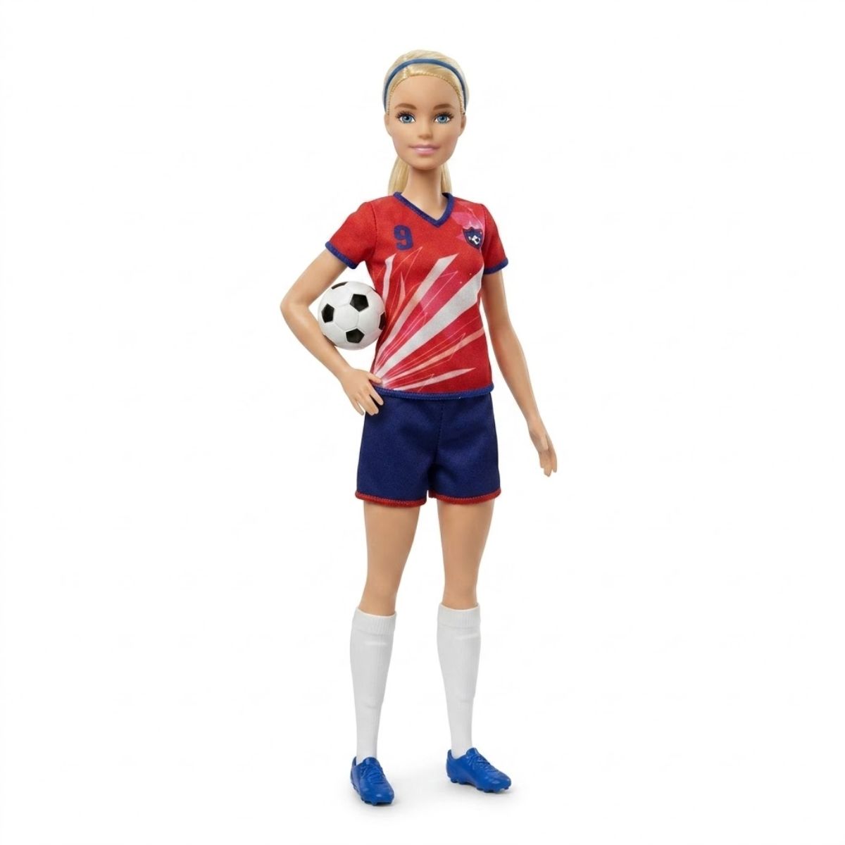 Barbie Jugadora de Futbol Muñeca Mattel sin caja fondo blanco | |Disparo.cl