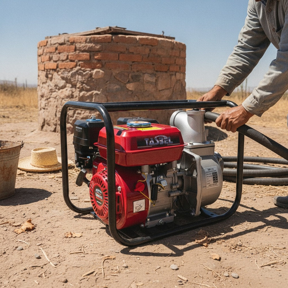 Motobomba Agua Gasolina Tasbel 3 Pulgadas 6.5HP 1000L