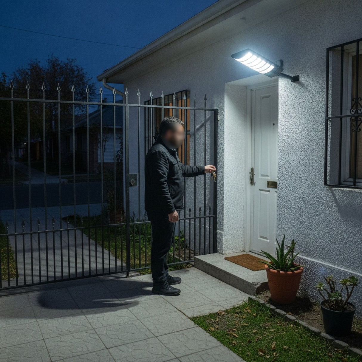 Foco Solar Exterior Tasbel 1200W Sensor Movimiento Control