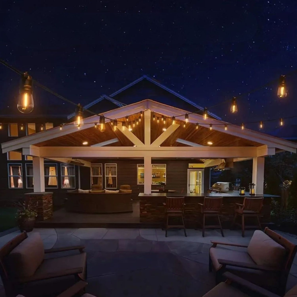 Set 3 Guirnalda Solar Luces Calida 10M Decoracion Navidad. Crea un ambiente mágico y acogedor en tus fiestas. ¡Compra ahora y ilumina tu Navidad!-2