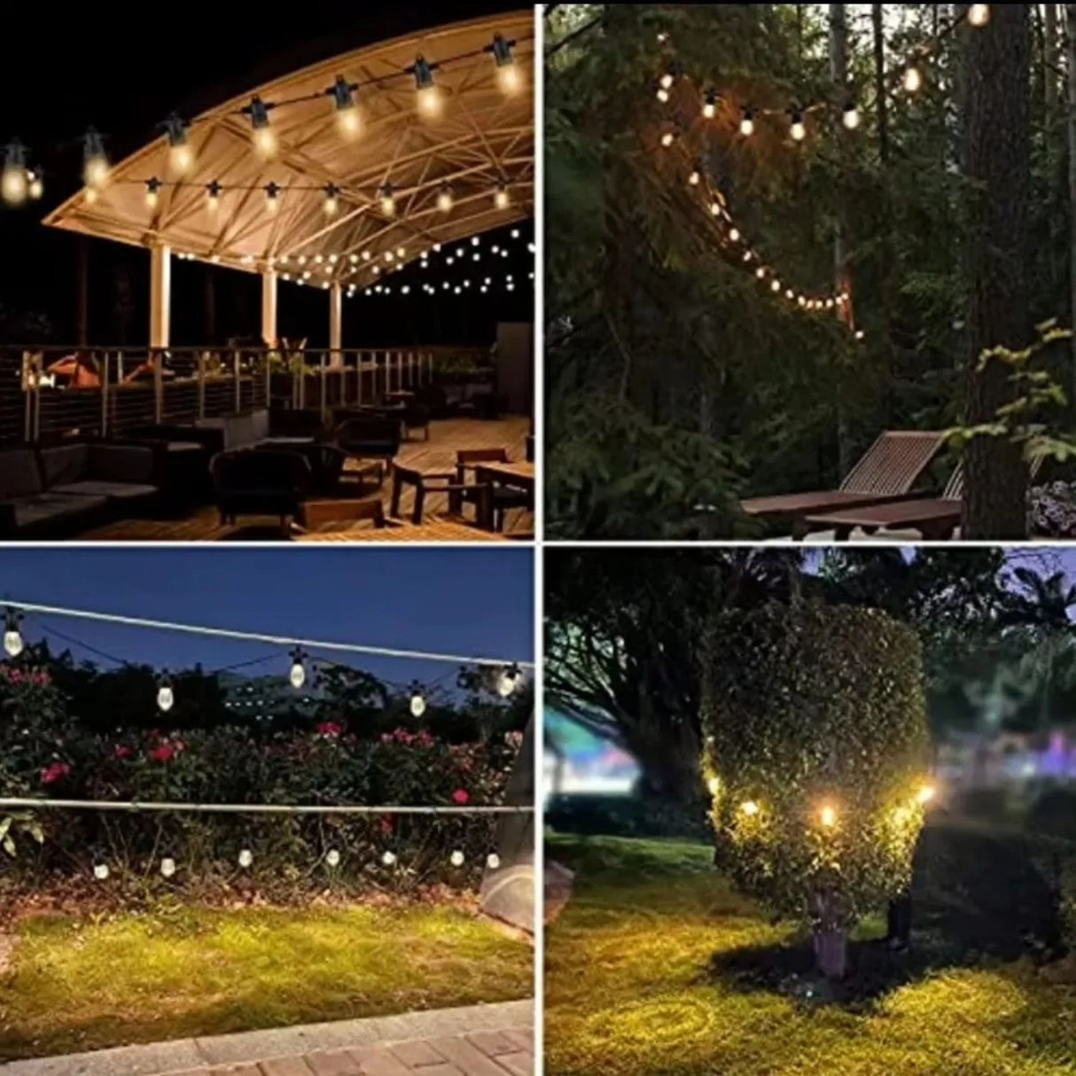 Set 3 Guirnalda Solar Luces Calida 10M Decoracion Navidad. Crea un ambiente mágico y acogedor en tus fiestas. ¡Compra ahora y ilumina tu Navidad!-3