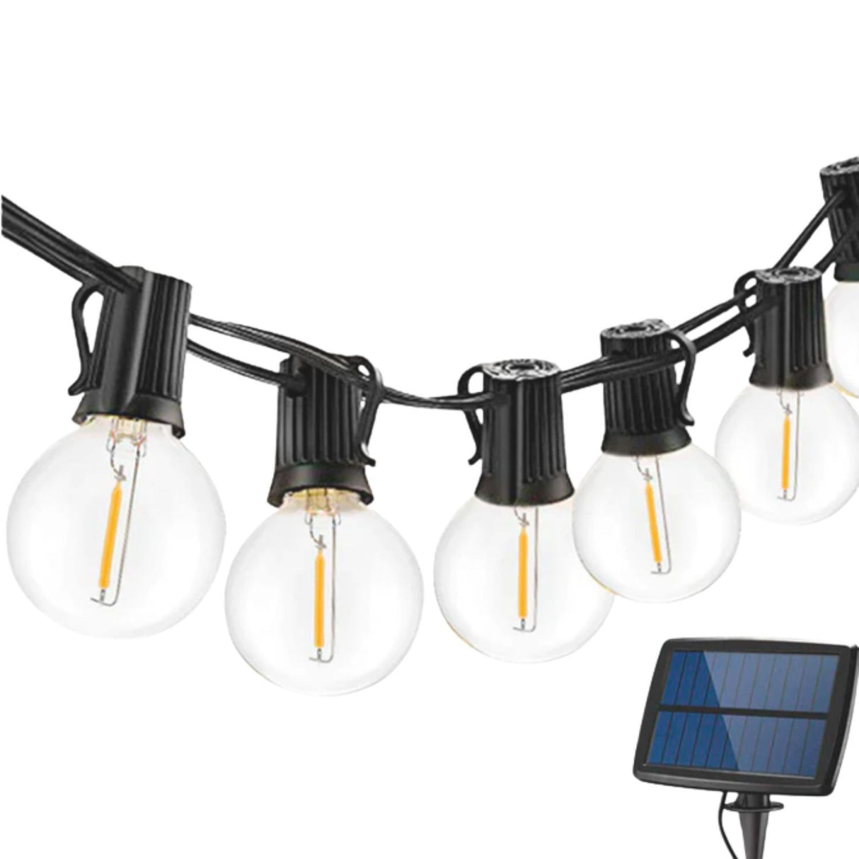 Set 3 Guirnalda Solar Luces 20 Led Calida Navidad Decoracion. Crea un ambiente festivo y acogedor. ¡Ilumina tu Navidad, cómpralo hoy!-4