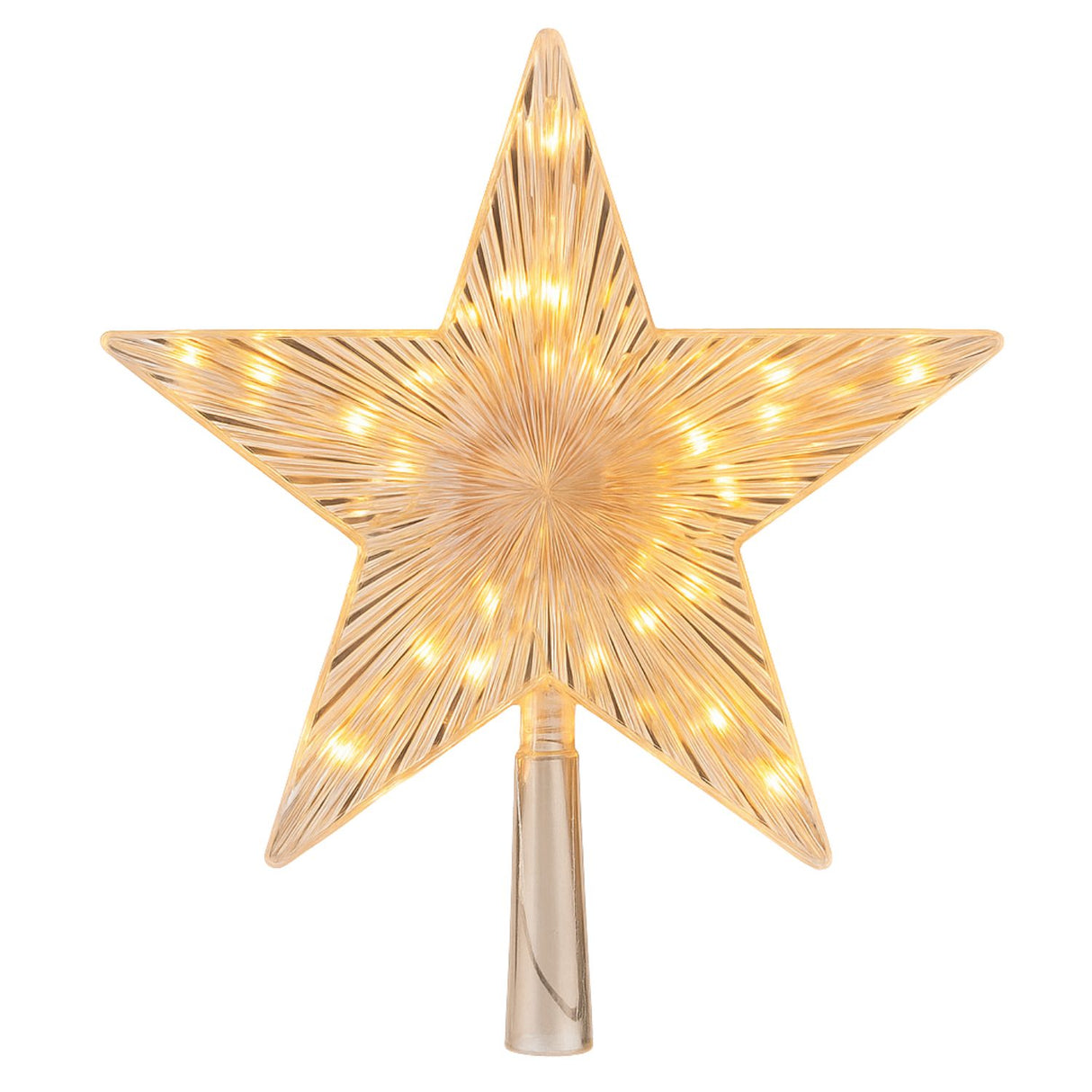 Estrella Punta Arbol Led Calida Navidad A Pilas Decoracion. Ilumina tu árbol con calidez y estilo. ¡Compra ahora y transforma tu Navidad!-1