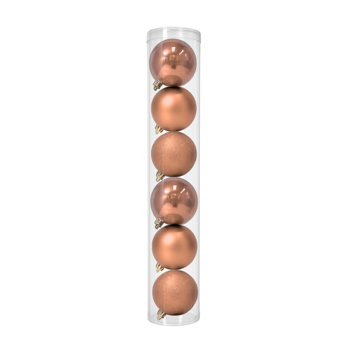 6 Esferas Navideñas Bambalinas 10 Cm Rosado Bolas Decoracion. Dale un toque festivo a tu hogar. ¡Compra ahora y transforma tu Navidad!-1