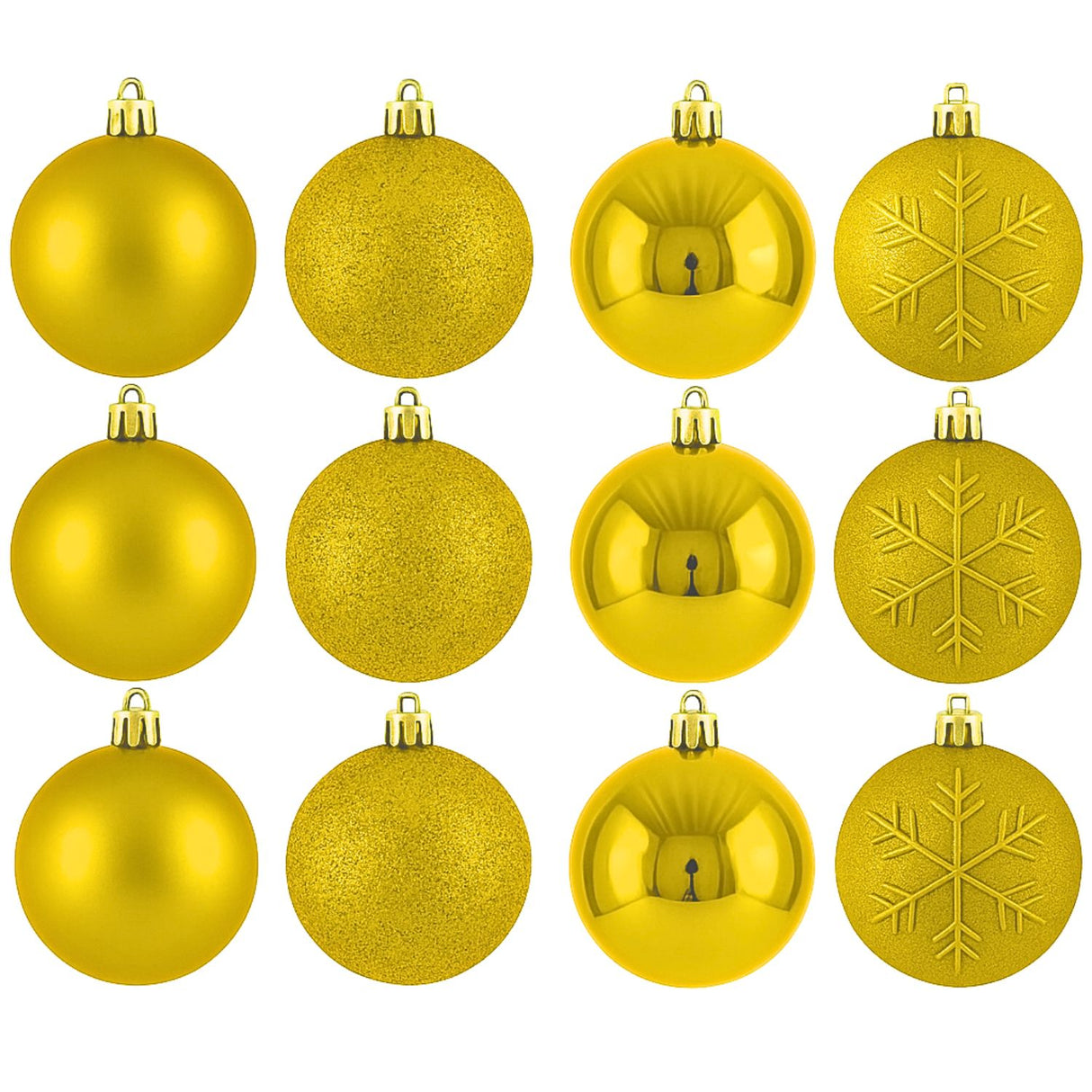 16 Esferas Bambalinas Adorno Navideño Dorado 6cm Decoracion. Perfectas para embellecer tu árbol y crear un ambiente festivo. ¡Compra ahora y decora!-1