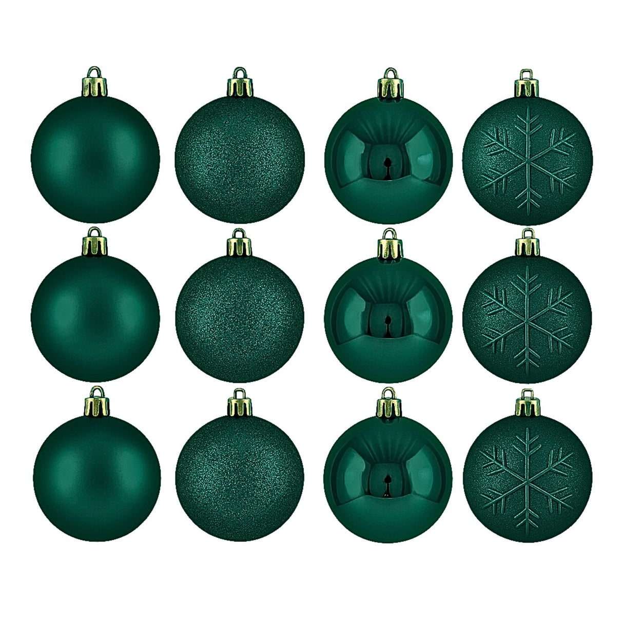 16 Esferas Bambalinas Adorno Navideño Verde 6cm Decoracion. Perfectas para embellecer tu árbol y crear un ambiente festivo. ¡Compra ahora y decora!-1