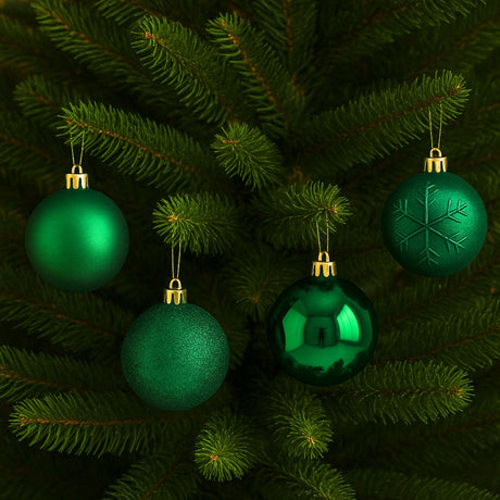 16 Esferas Bambalinas Adorno Navideño Verde 6cm Decoracion. Perfectas para embellecer tu árbol y crear un ambiente festivo. ¡Compra ahora y decora!-2