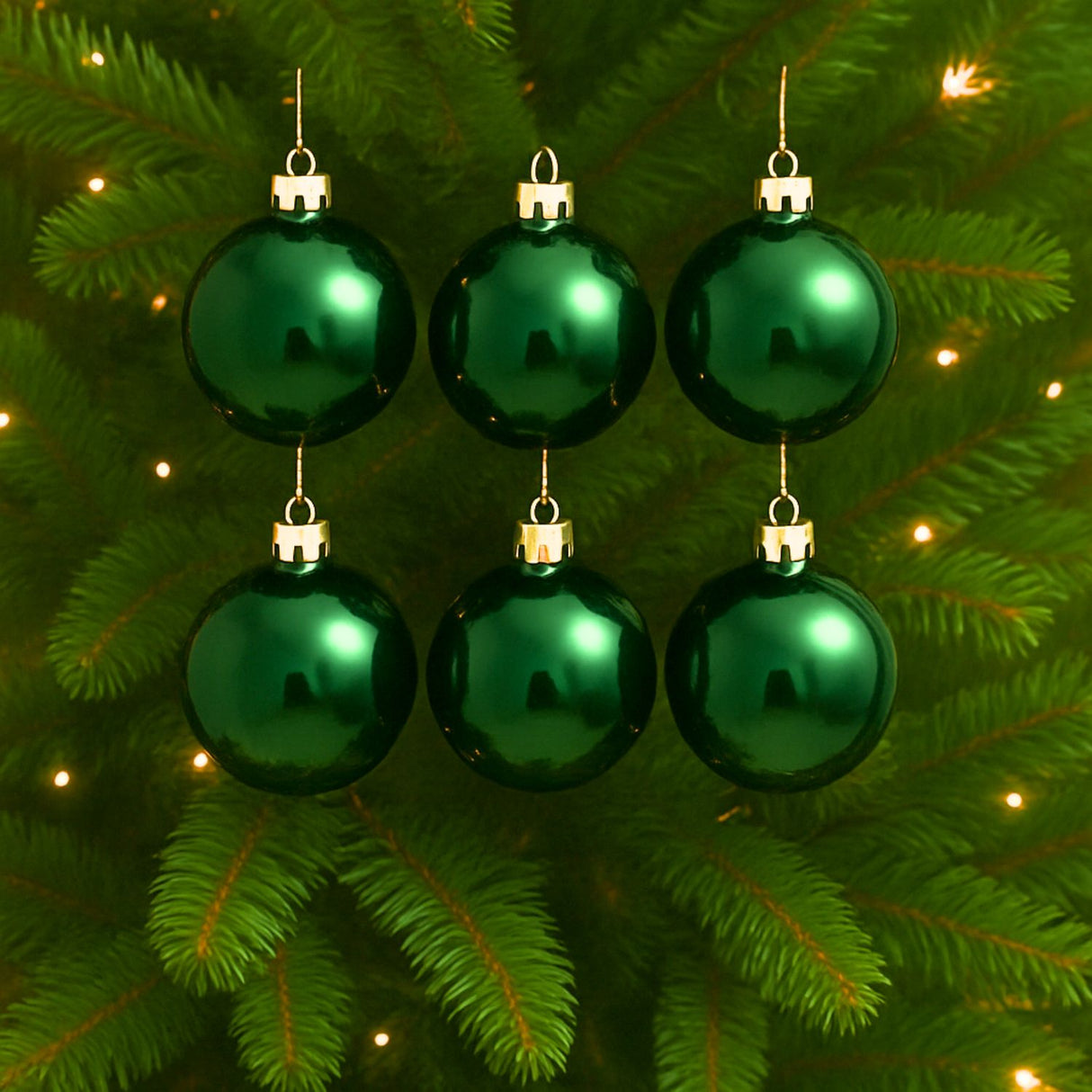 6 Esferas Navideñas Bambalina 4cm Adorno Verde Decoracion. Perfectas para dar un toque festivo a tu hogar. ¡Compra ahora y decora con estilo!-3