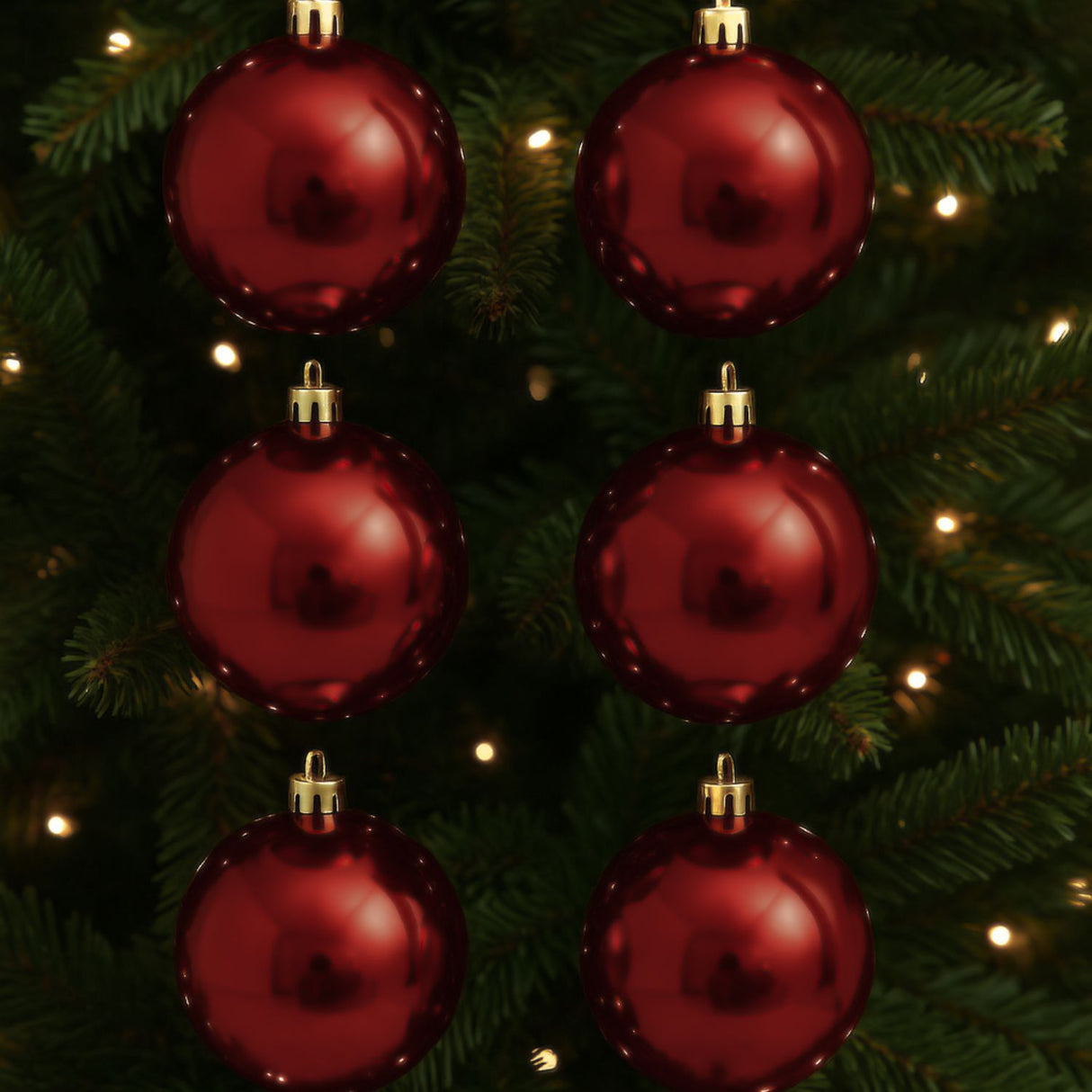 6 Esferas Navideñas Bambalinas 4cm Adorno Vino Decoracion. Perfectas para embellecer tu hogar estas fiestas. ¡Compra ahora y dale vida a tu Navidad!-2