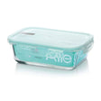contenedor de vidrio hermetico Allegra rectangular 750ml transparente