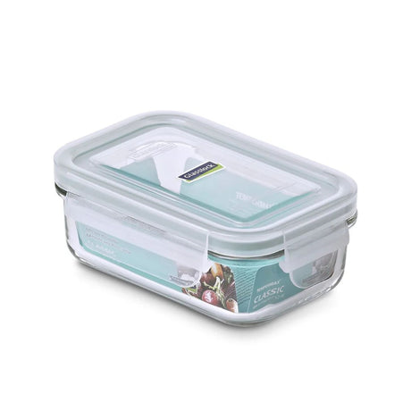 contenedor de vidrio rectangular hermetico Glasslock Classic 400 ml