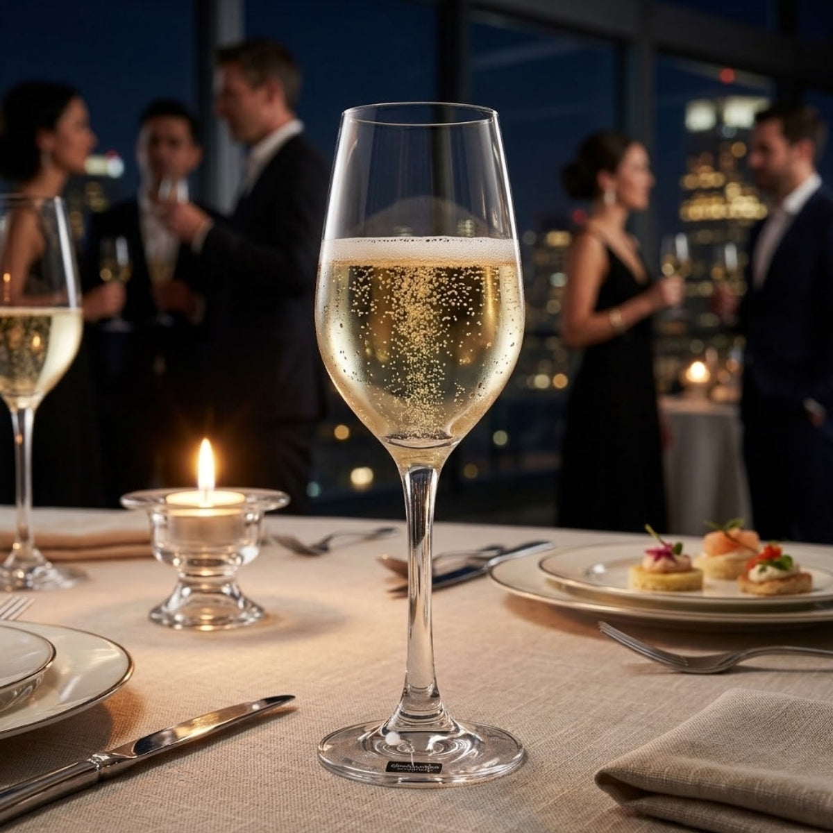 Copa de Champagne Brunello de 237 Ml Cristar imagen realista