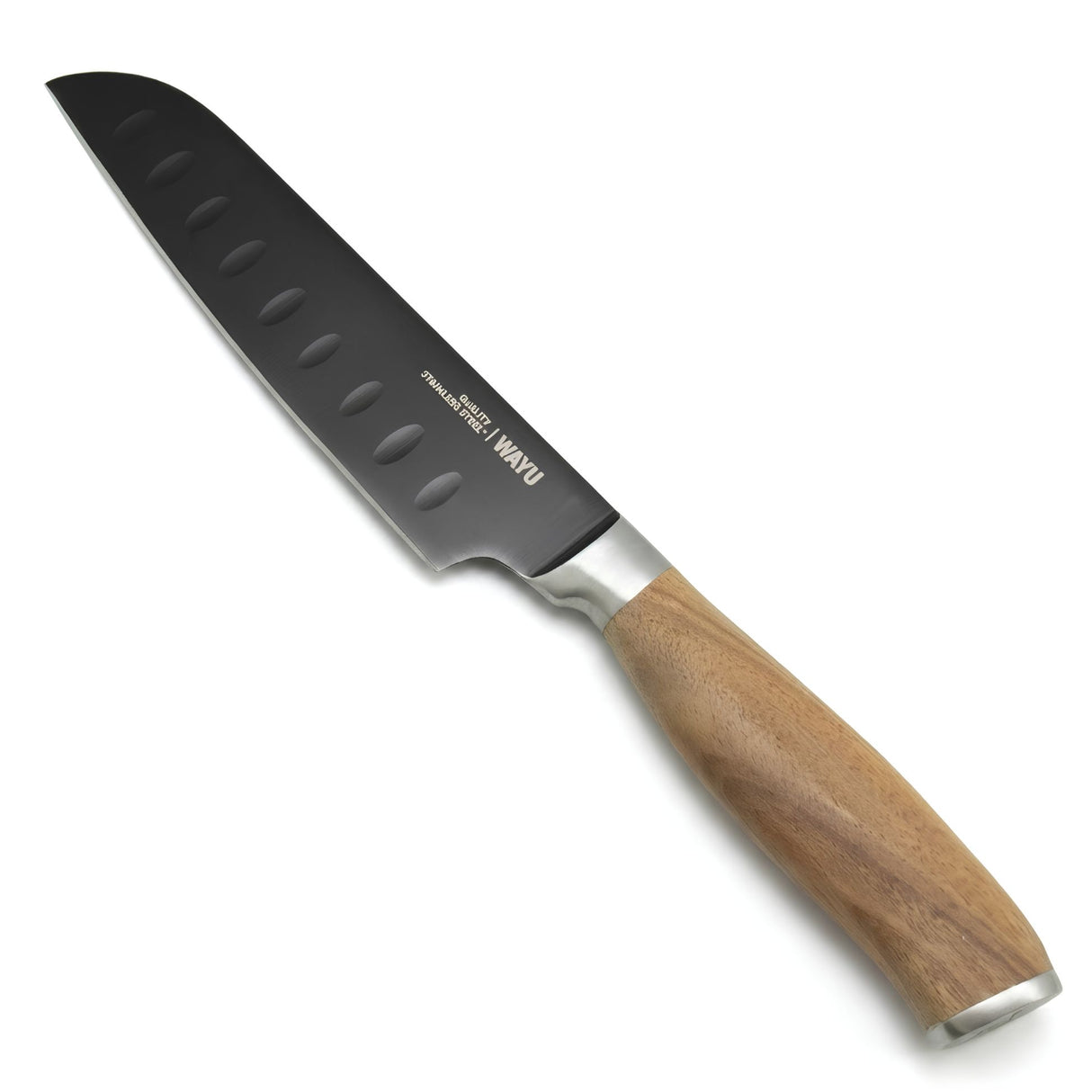 Cuchillo Santoku Antiadherente 13 cm Wayu BBQ Master Fondo blanco