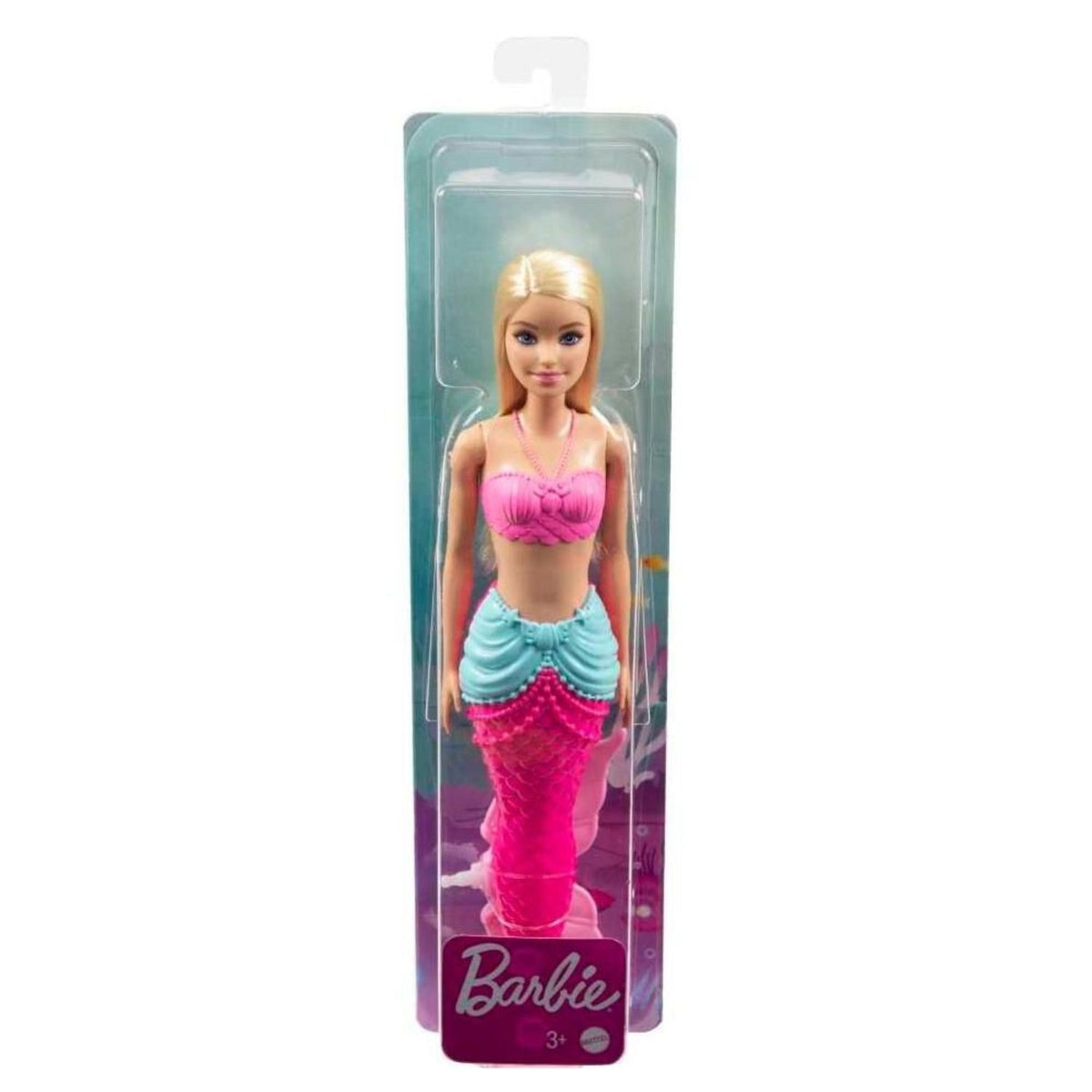 Barbie Muñeca Sirena Rubia Fantasia De Plastico Mattel