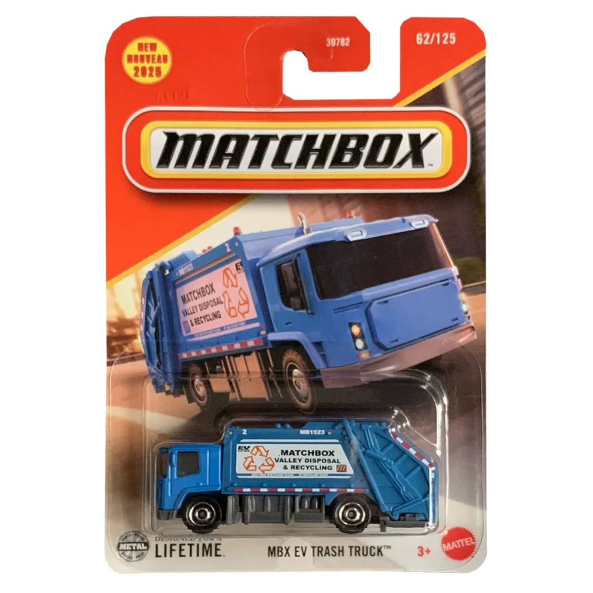 Auto Basico Mbx EV Trash Truck Matchbox Mattel Juguete