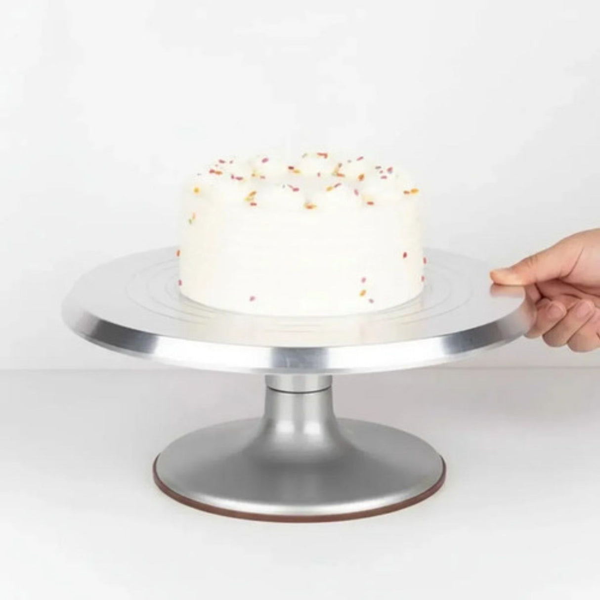 Base Giratoria de Acero 24cm para Repostería y Pasteles
