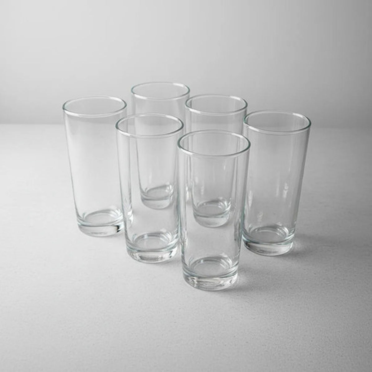 Set 6 Vasos Vidrio Atlanta 258ml Cristar Bebidas Cocteles Bl Blanco