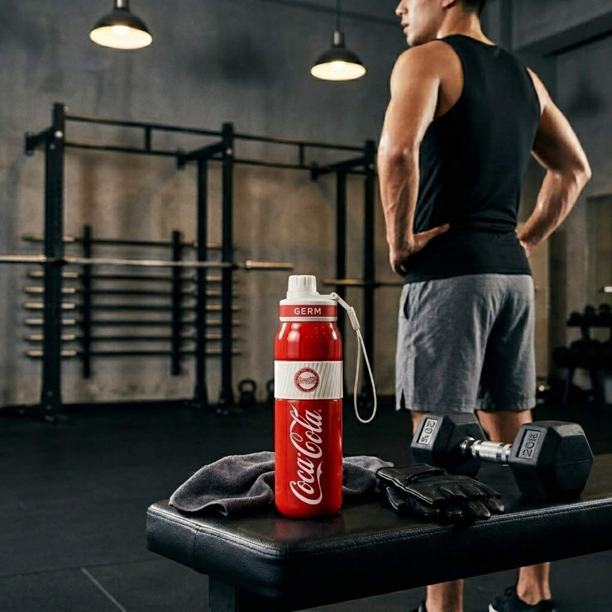 Termo Deportivo Coca-Cola Germ 580ml Acero