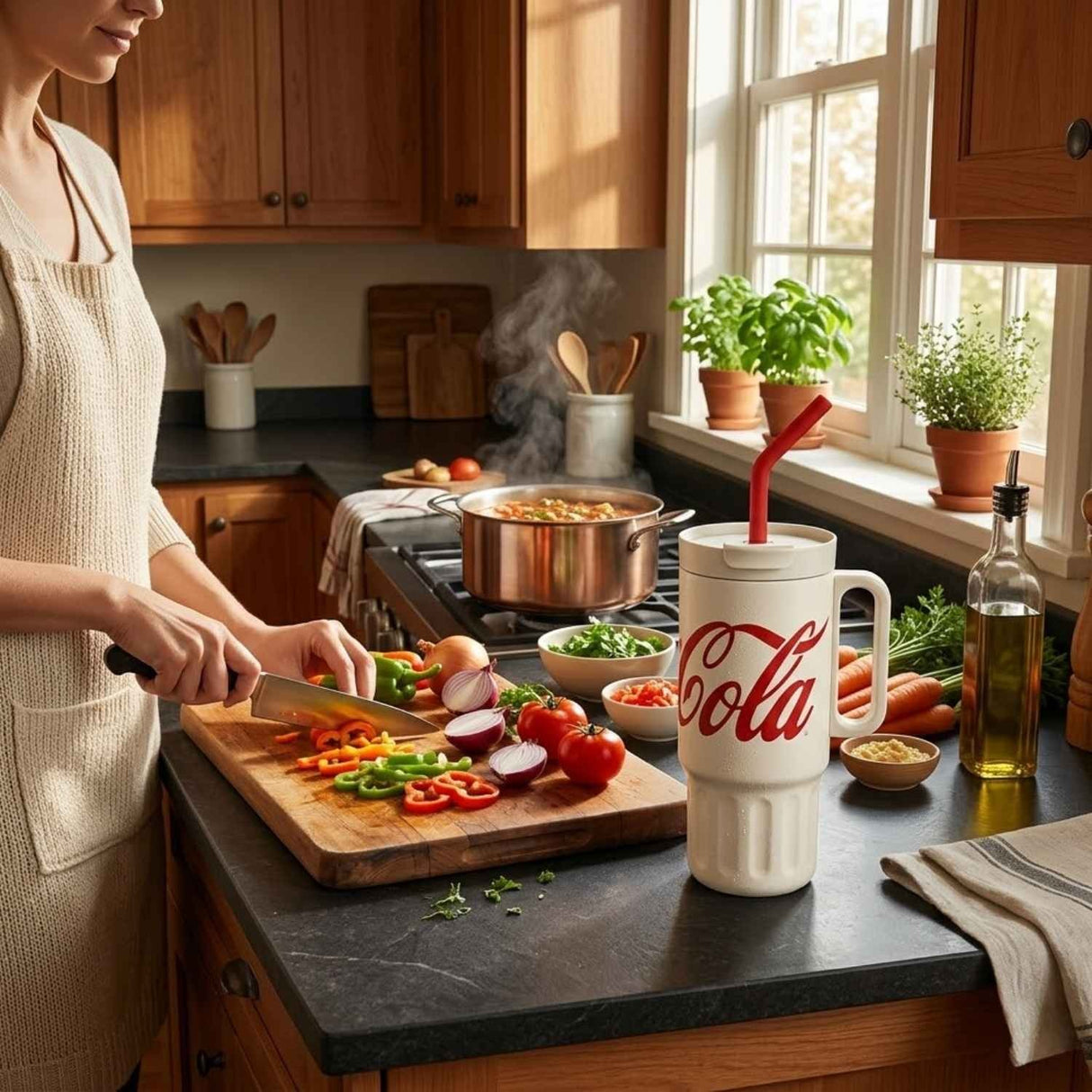 Vaso Tumbler Coca-Cola GERM 1200ml Acero