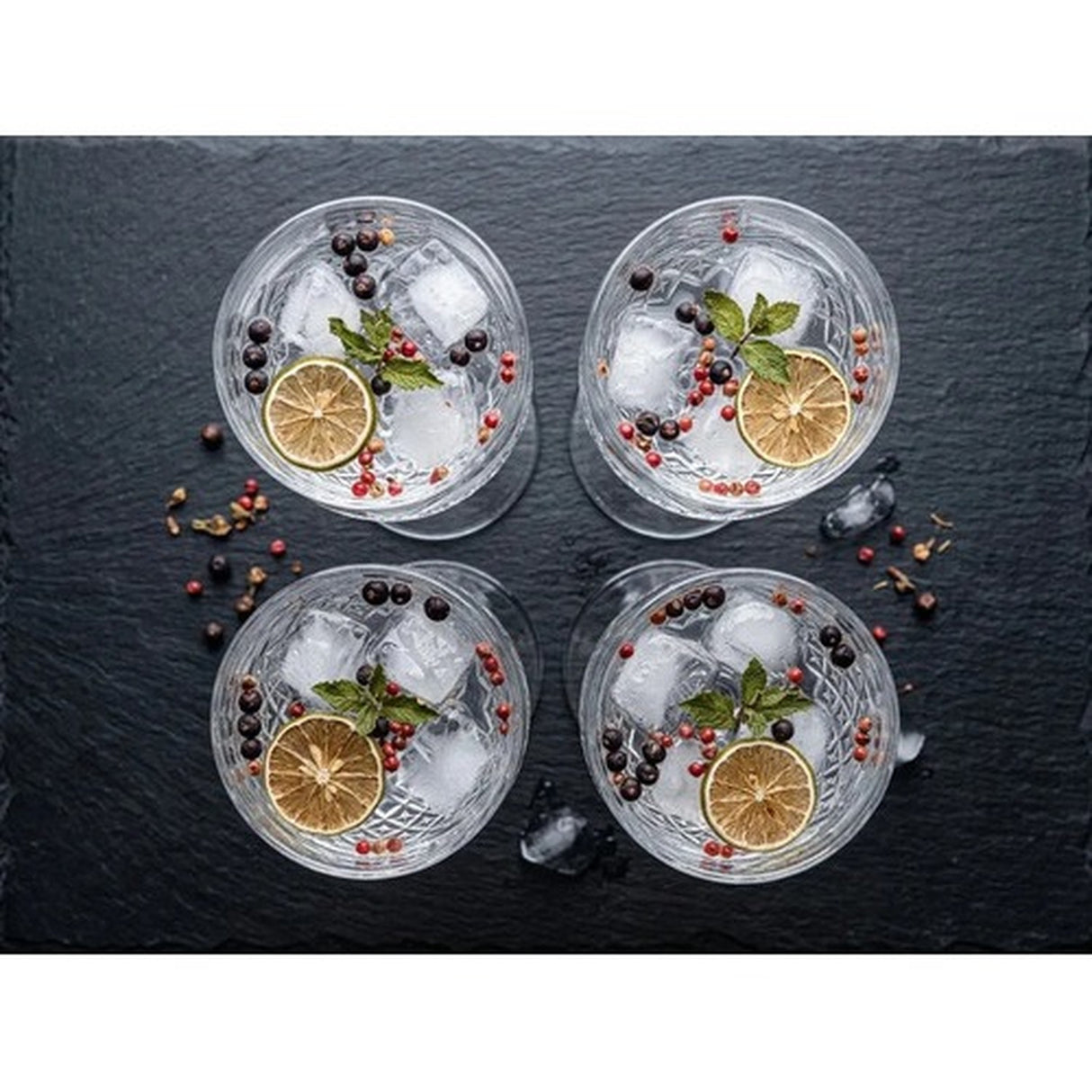 Set 4 Copas Gin Cristal Coctel Hausmann Berlin Spezial 500mL