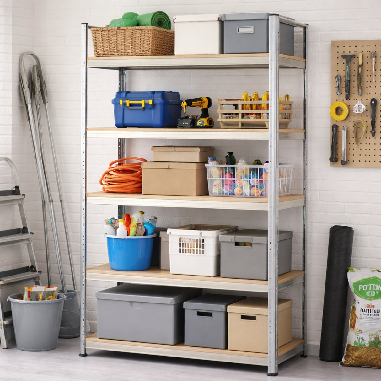 Estante Organizador 5 Niveles 180cm Hogar Oficina