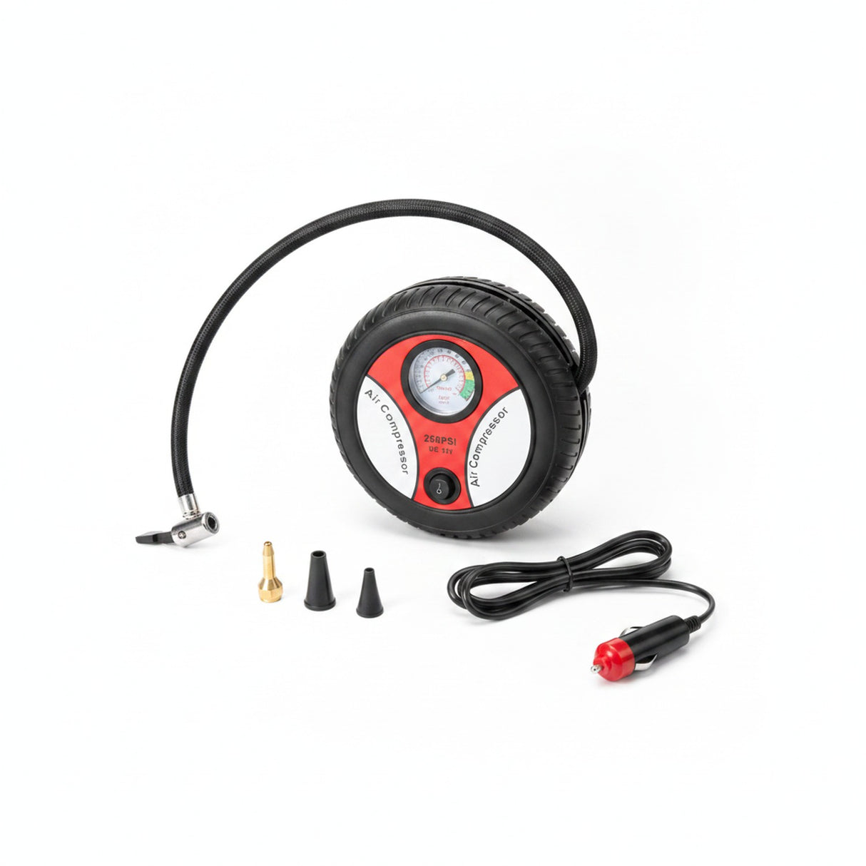 Compresor Aire Portatil Auto 12V 260PSI Inflador Neumaticos
