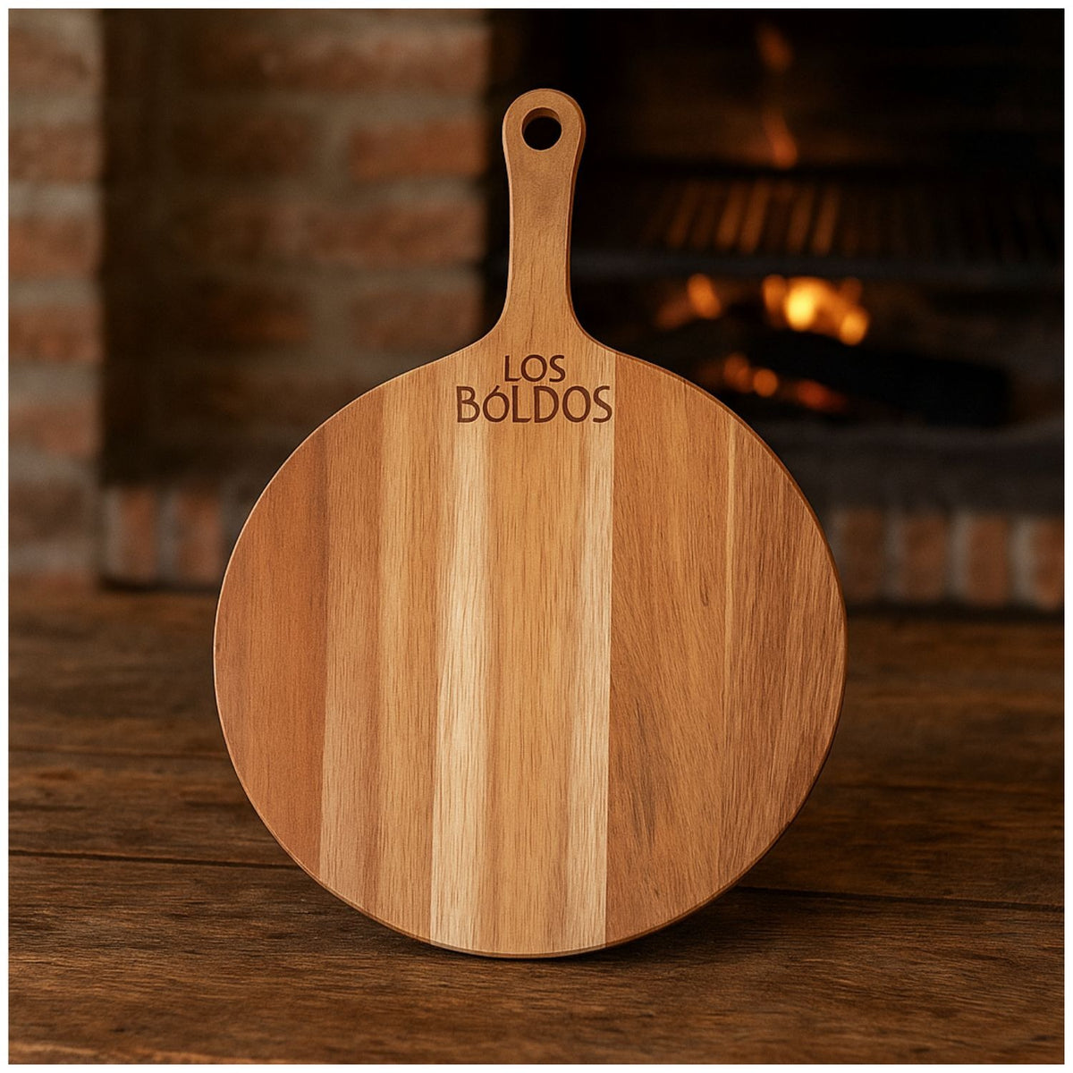 Tabla Para Pizza Madera Acacia 35cm Cocina Masas Redonda