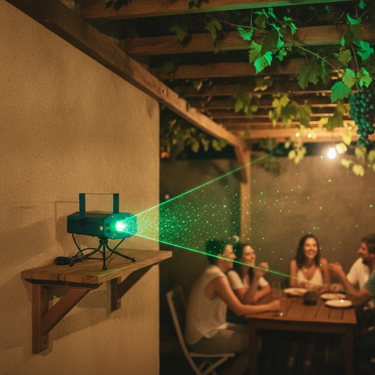 Proyector Laser Verde Fiestas Ritmo Musica Estroboscopico