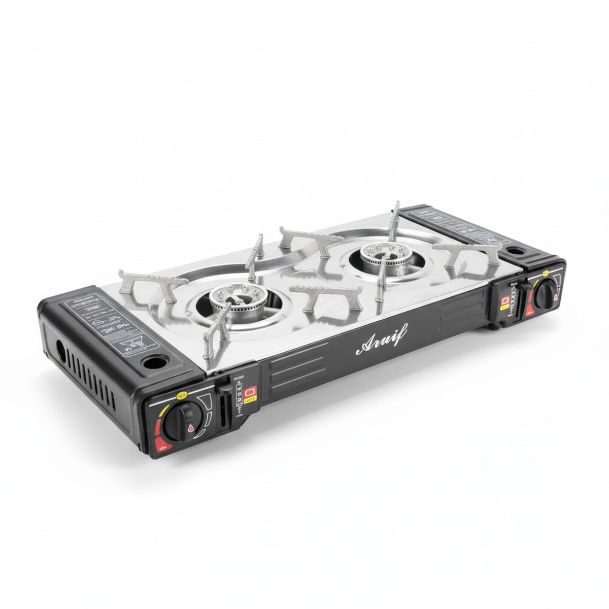 Cocinilla Doble Fogon Gas 20cm Diametro Camping 63cm