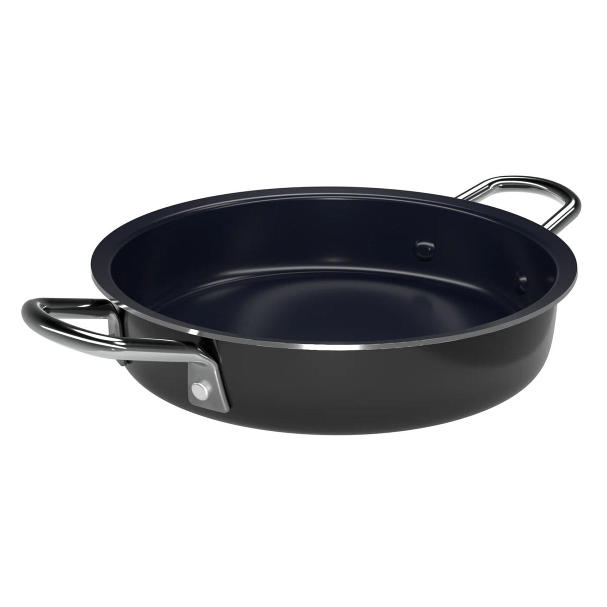 Paila Antiadherente 16 cm de Aluminio Negra con Asas Metálicas