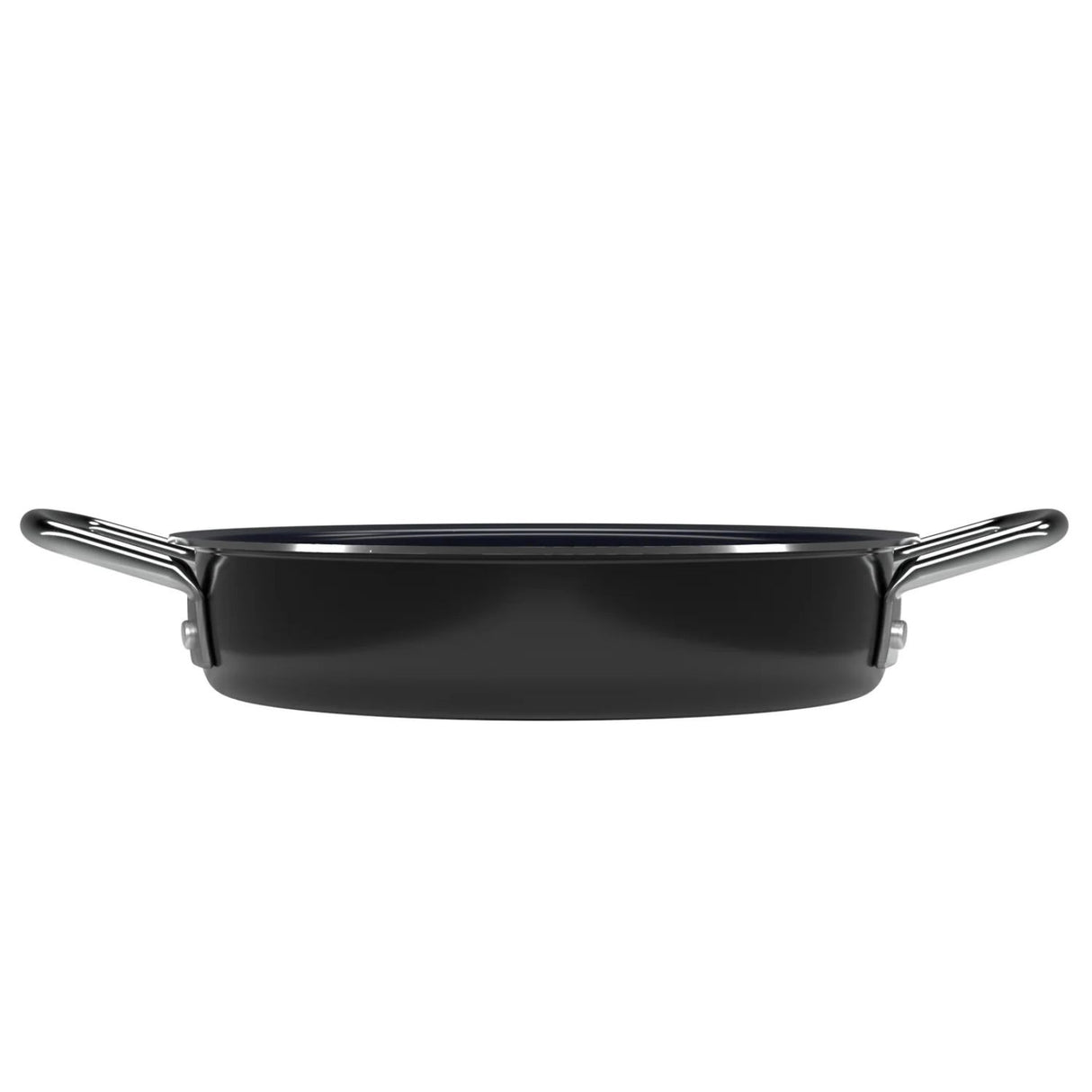 Paila Antiadherente 16 cm de Aluminio Negra con Asas Metálicas