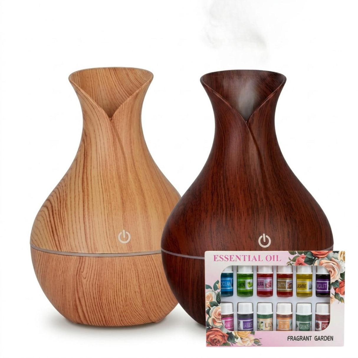 Set 2 Humidificadores Jarro 12 Escencias Aromaticas