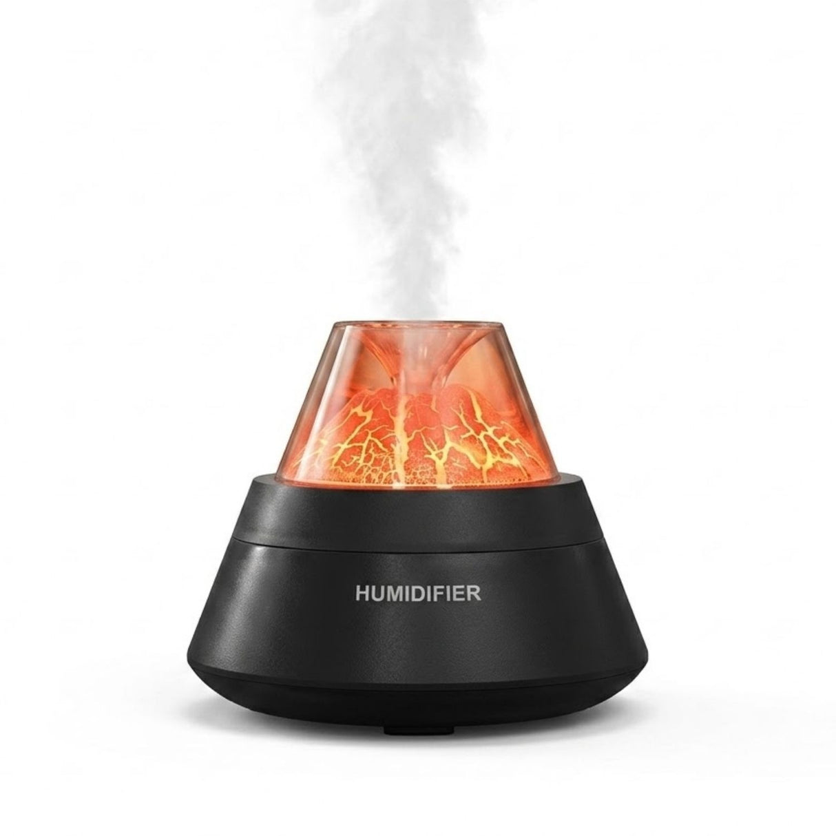 Humidificador Volcan Silencioso 250mL Aromatico Hogar Negro