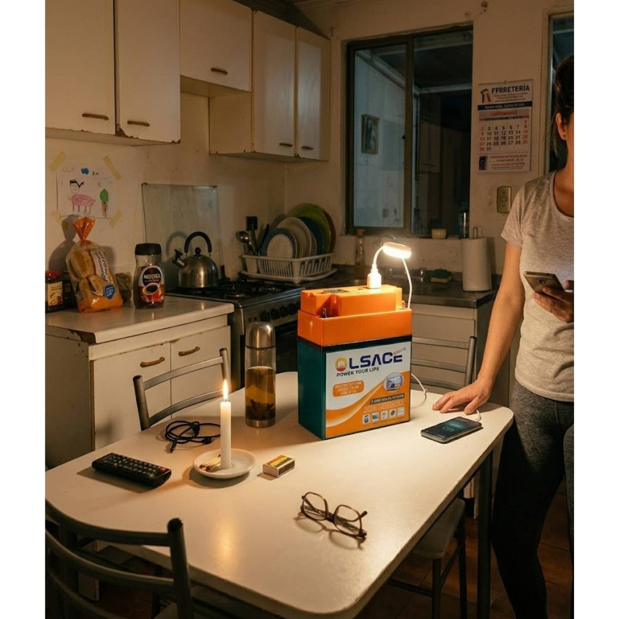 Estación Energía Portátil OLSACE 12V 220V 120W USB
