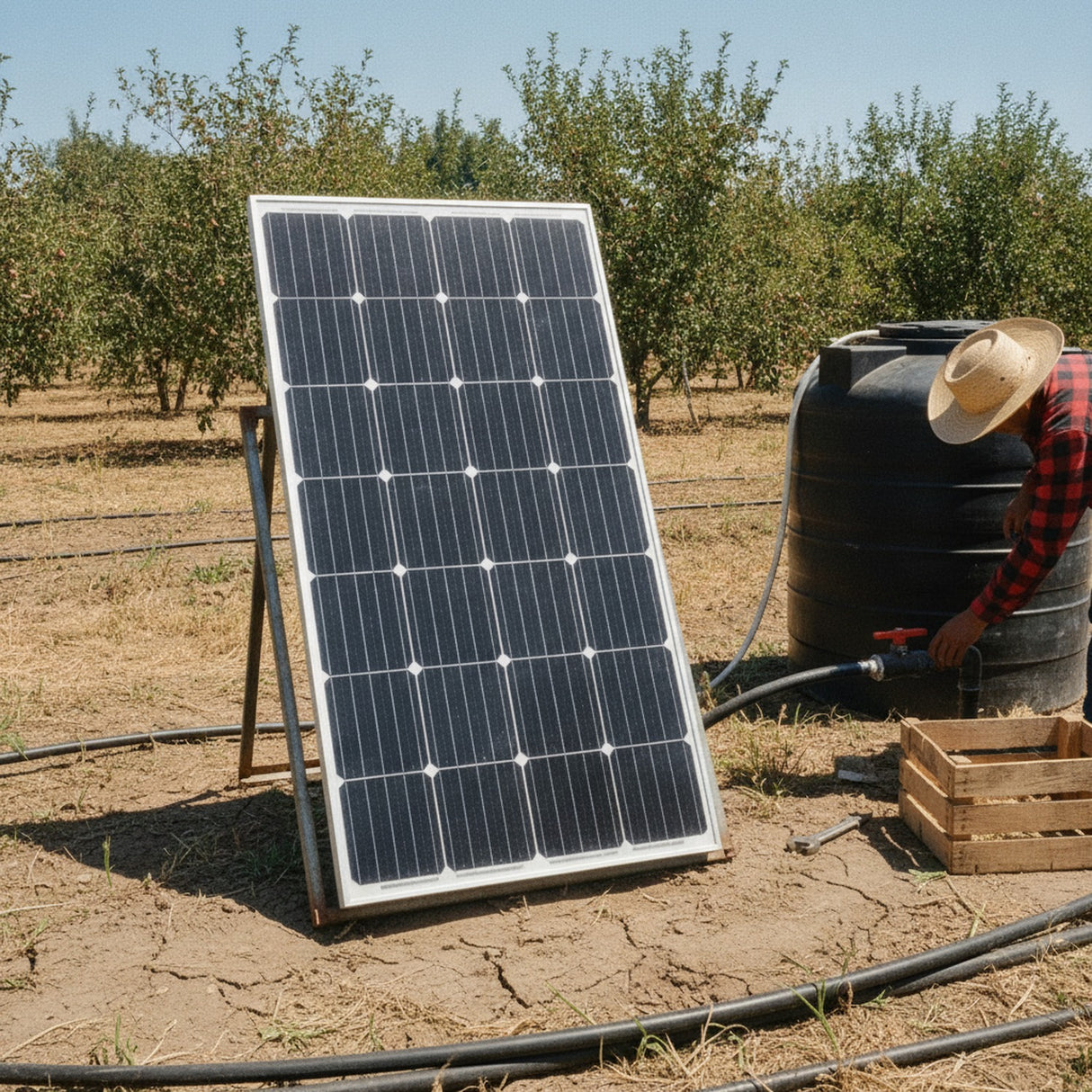 Panel Solar 250W Monocristalino Generador Energía 12V