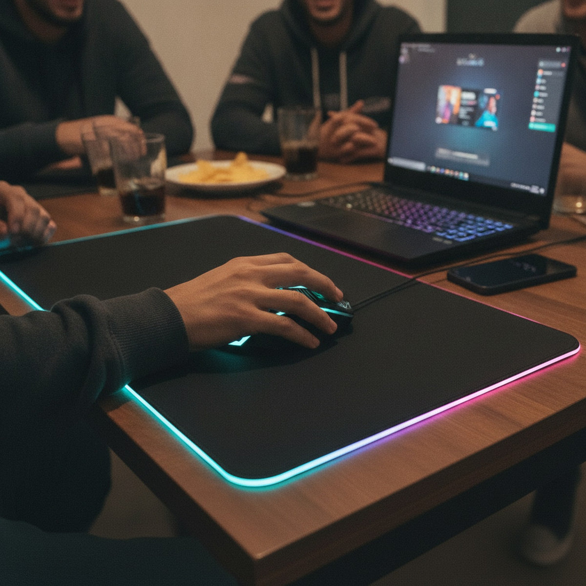 Mouse Gamer USB 1200 DPI Iluminacion RGB Aoas 80cm