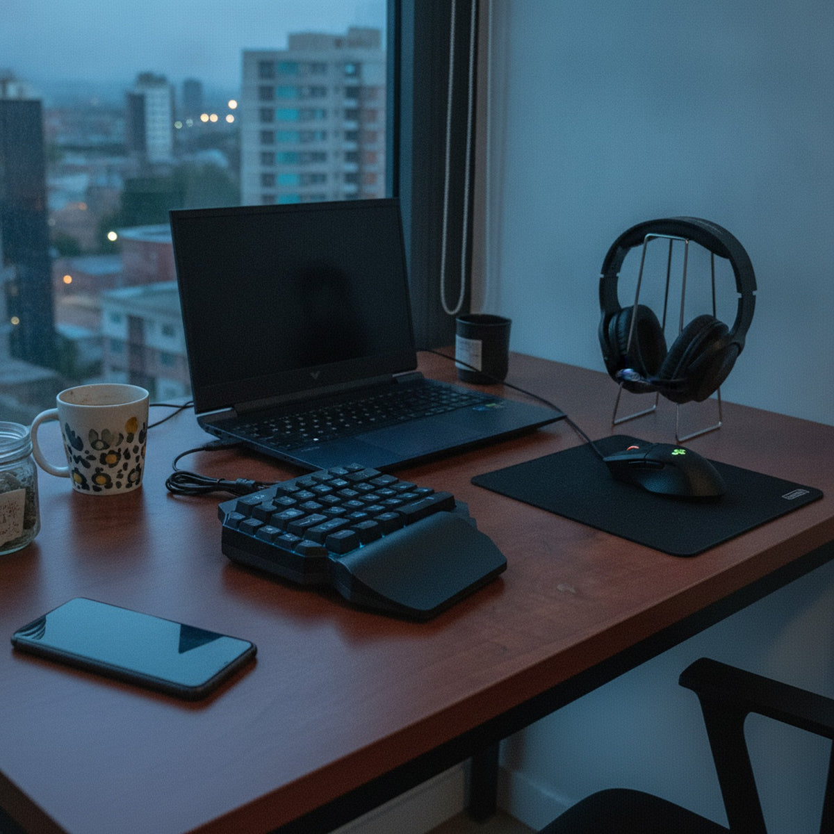 Teclado Gaming Mano Izquierda 39 Teclas RGB Con Cable USB