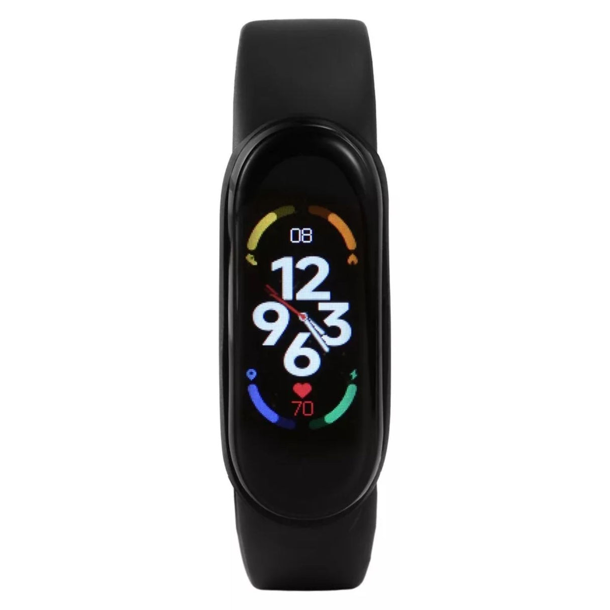 Smart Band 7 azul, fitness tracker de silicona con pantalla táctil, monitoreo de salud y resistencia al agua, ideal para actividades deportivas.-1-2-1