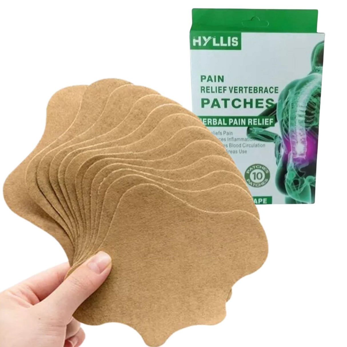 Parches para la espalda blancos de 11 cm, suaves y transpirables, alivian dolor muscular y tensión. Efecto prolongado y resistente al agua.-1-1-1