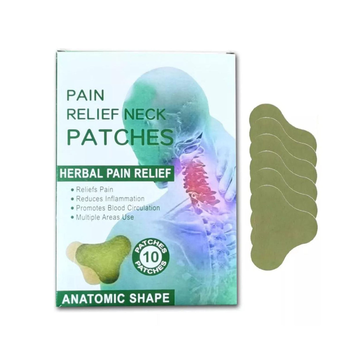 Parches para el cuello blancos de 10 cm, suaves y transpirables, ideales para eventos formales e informales. Fácil aplicación y remoción.-4-3-1