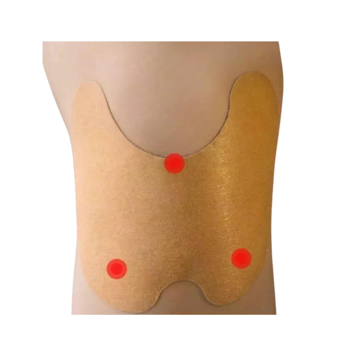 Parches para la rodilla blancos de 10 cm, suaves y resistentes al agua, alivian el dolor y mejoran la circulación. Ideal para deportistas.-1-3-1