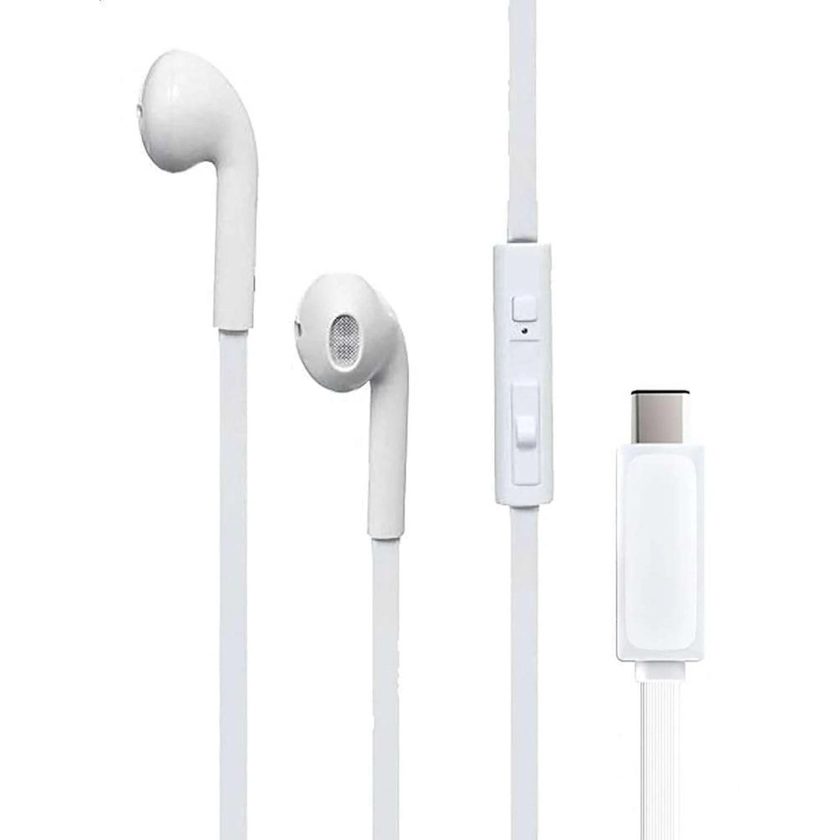 Audífonos Type C blancos de 80 cm, sonido premium, diseño ergonómico y resistente, ideales para música y llamadas.-1-1-1